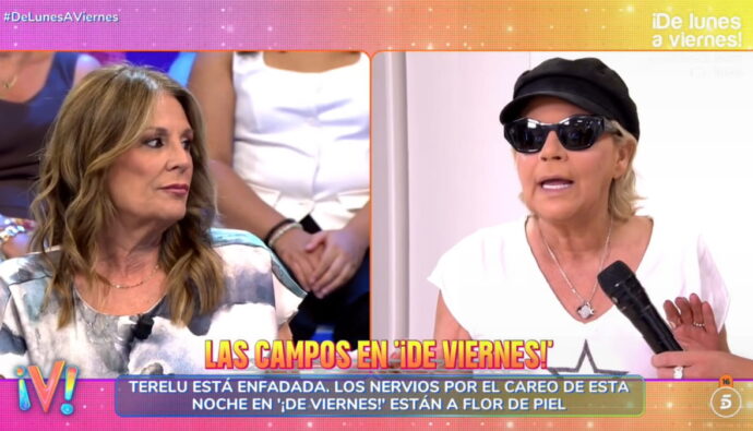 Terelu Campos y Ángela Portero en 'De lunes a viernes'