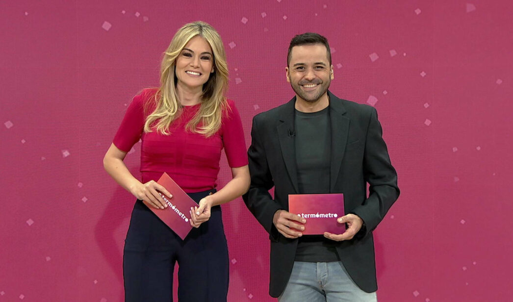 Rocío Delgado y Bernardo Montaña en 'O Termómetro' de TVG