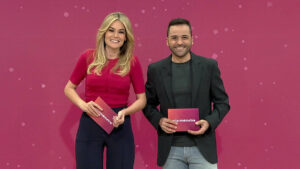 Rocío Delgado y Bernardo Montaña en 'O Termómetro' de TVG