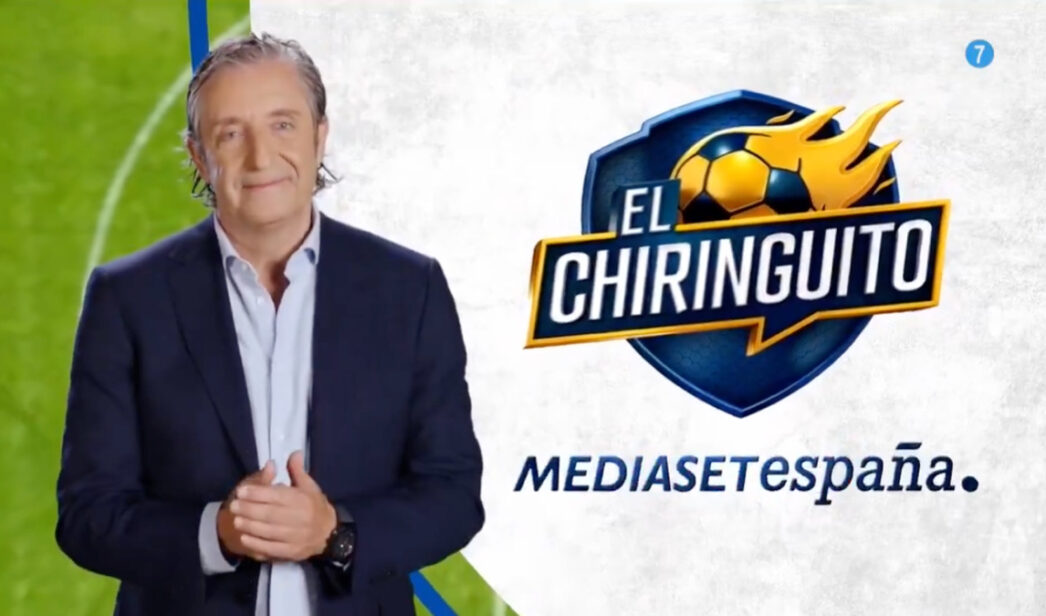 Josep Pedrerol en la primera promo de 'El Chiringuito' en Mediaset