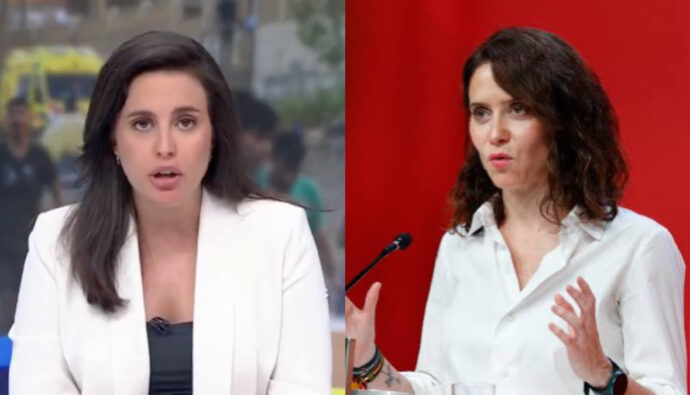 Aida Bao en 'Mañaneros 360' e Isabel Díaz Ayuso