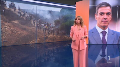 Alejandra Herranz en el 'Telediario'