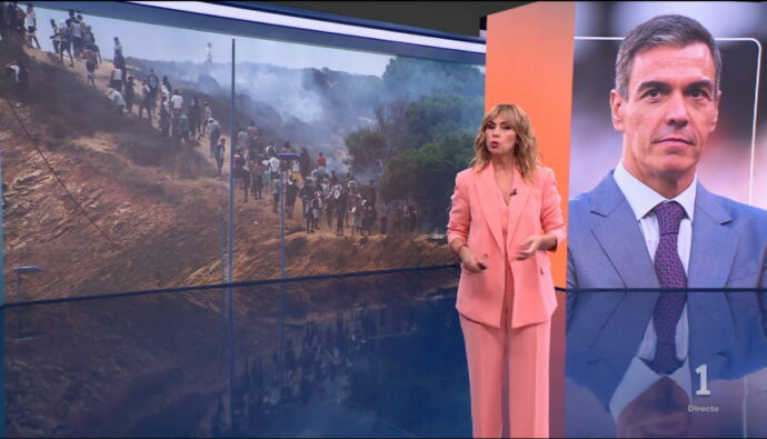 Alejandra Herranz en el 'Telediario'