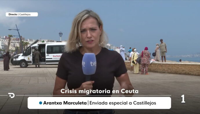 Arantxa Marculeta, corresponsal de TVE en Marruecos