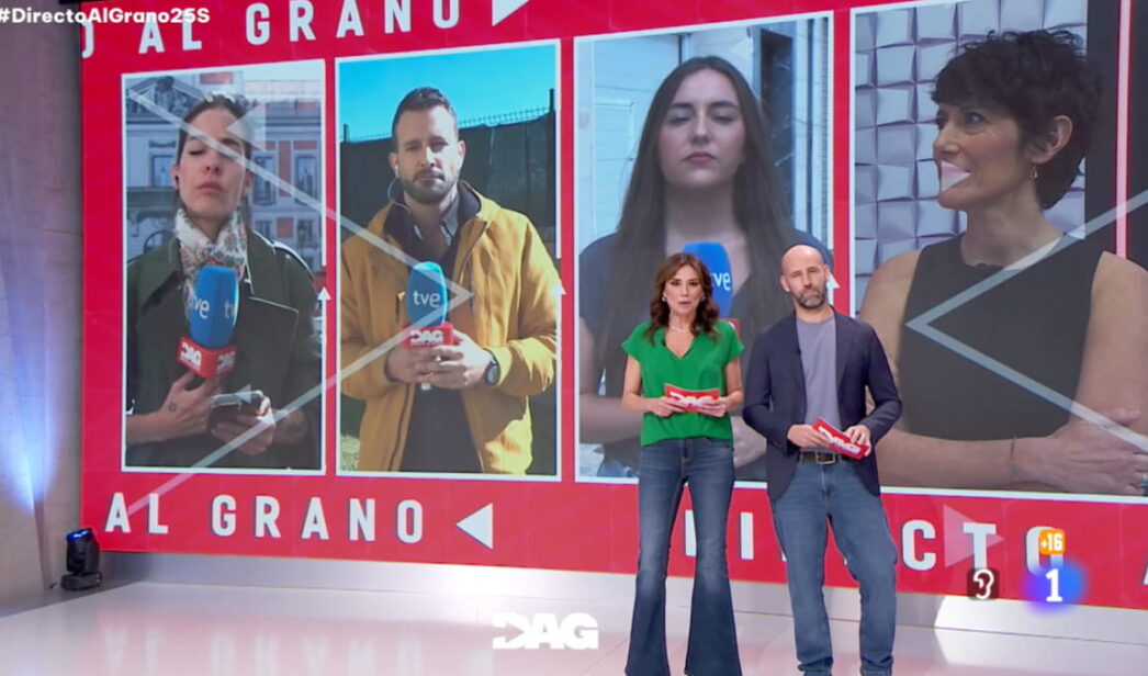 Elena Gómez Godessart durante una conexión en directo con 'Directo al grano'