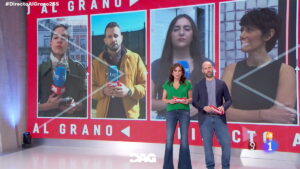 Elena Gómez Godessart durante una conexión en directo con 'Directo al grano'