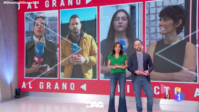 Elena Gómez Godessart durante una conexión en directo con 'Directo al grano'