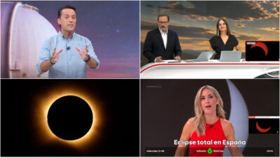 Imagenes de los especiales sobre el eclipse