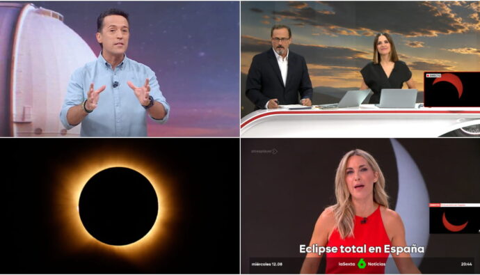 Imagenes de los especiales sobre el eclipse