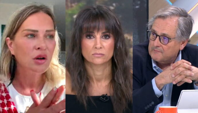Hanan Alcalde, Lorena García y Paco Marhuenda en 'Espejo Público'