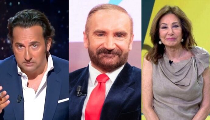 Iker Jiménez, Euprepio Padula y Ana Rosa Quintana.