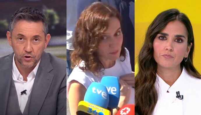 Javier Ruiz, Isabel Díaz Ayuso y Beatriz Zamorano