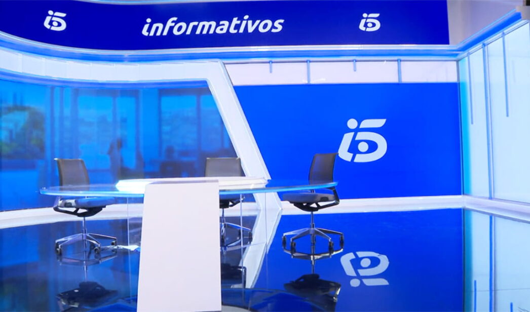 Plató de 'Informativos Telecinco'