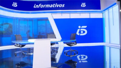 Plató de 'Informativos Telecinco'