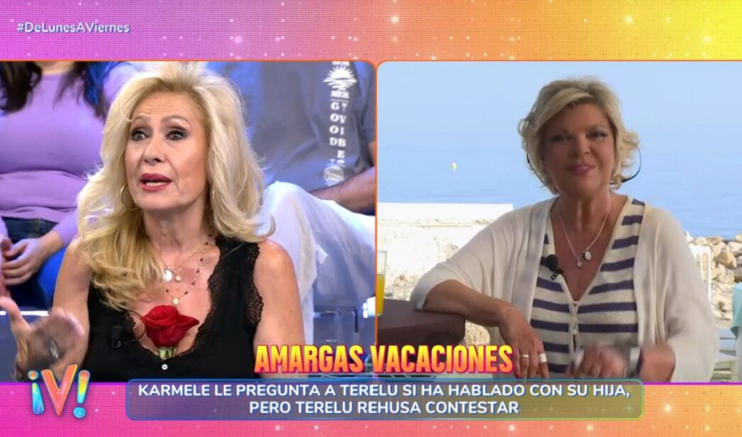 Terelu Campos y Rosa Benito en 'De lunes a viernes'.