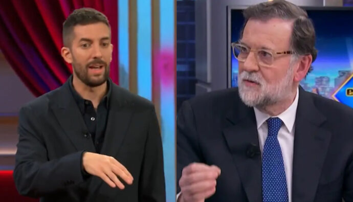 David Broncano y Mariano Rajoy