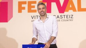 Dani Martínez, en la presentación de 'Hitster'