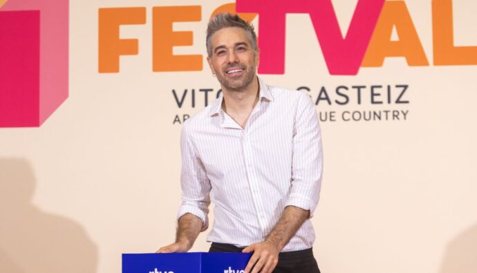 Dani Martínez, en la presentación de 'Hitster'
