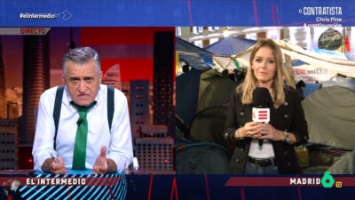 El Gran Wyoming y Andrea Ropero en 'El Intermedio'