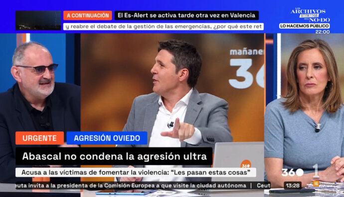 Jesús Cintora frena a Antón Losada en 'Mañaneros 360'