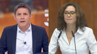 Jesús Cintora e Isabel Díaz Ayuso