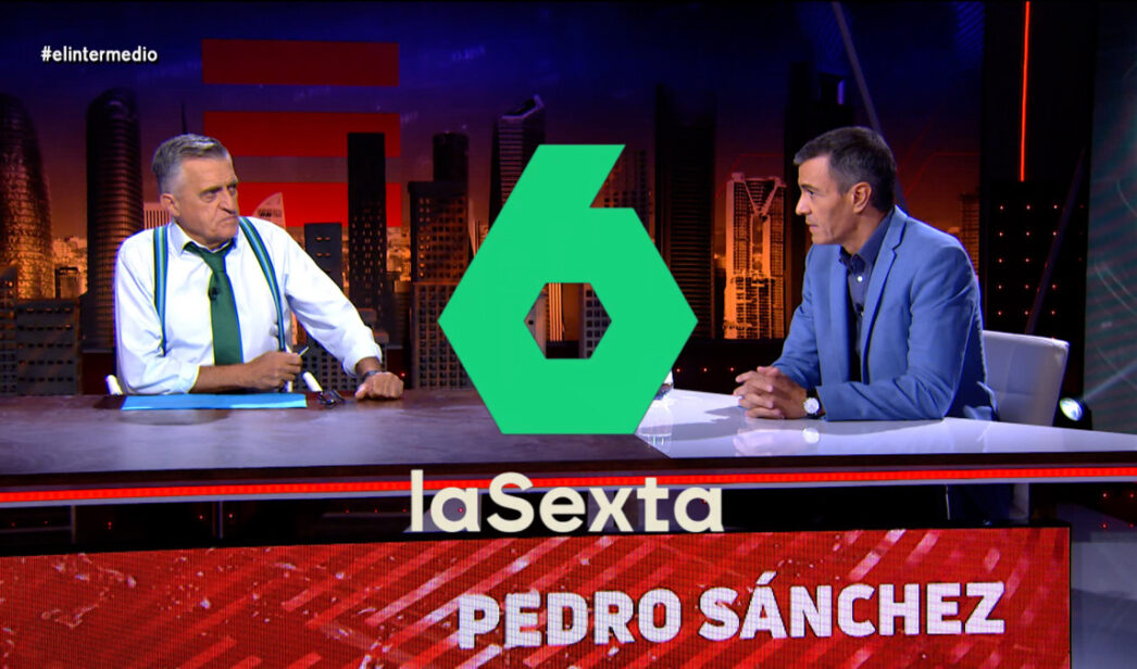 El Gran Wyoming con Pedro Sánchez en 'El Intermedio'