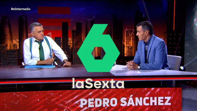 El Gran Wyoming con Pedro Sánchez en 'El Intermedio'