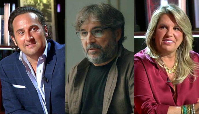 Iker Jiménez, Jordi Évole y Carmen Porter