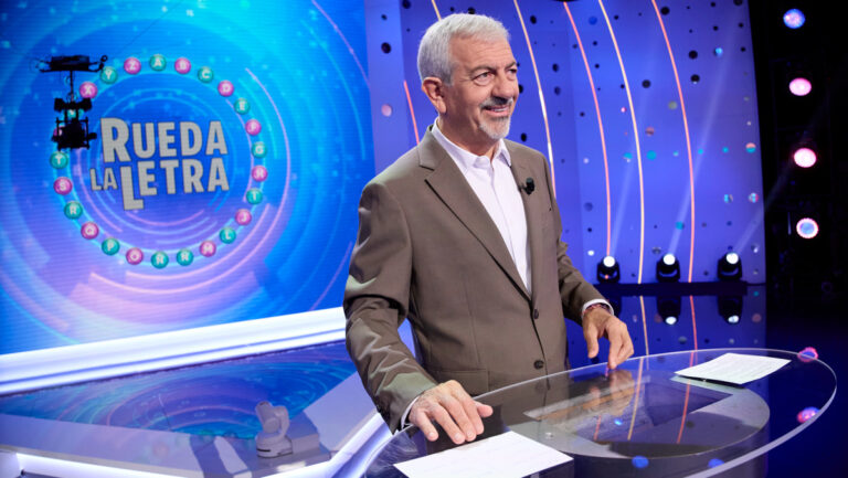 Carlos Sobera en el plató de 'Rueda la Letra'