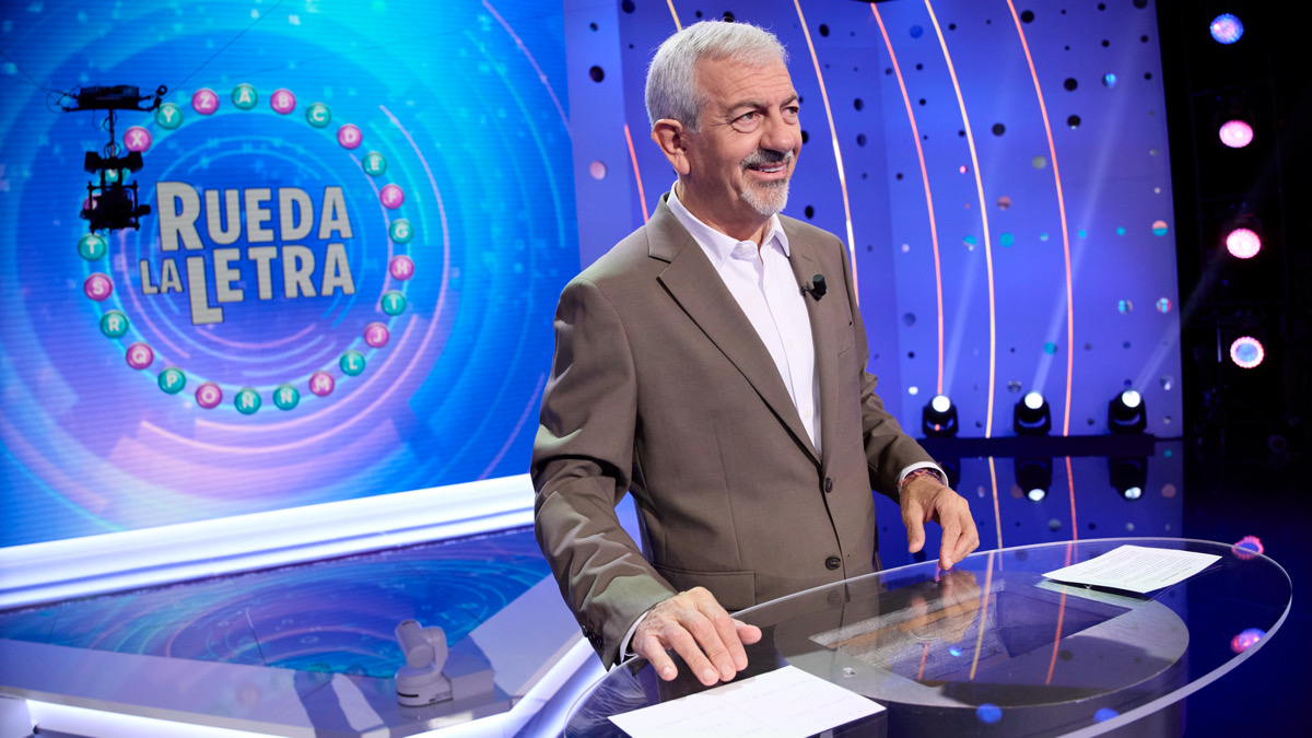 Carlos Sobera en el plató de 'Rueda la Letra'
