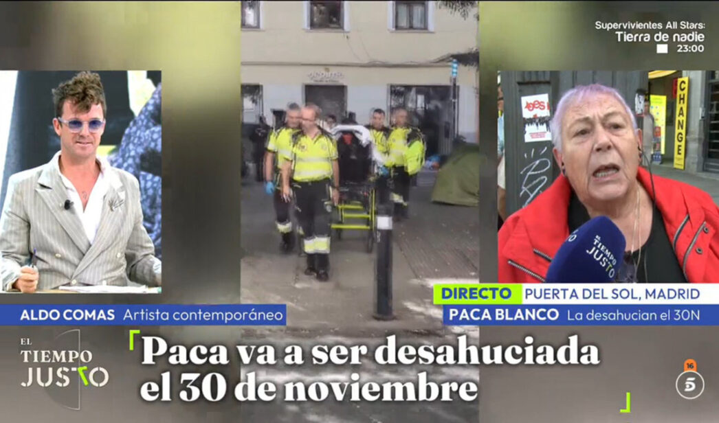 Aldo Comas y Paca, entrevistada en 'El Tiempo Justo'
