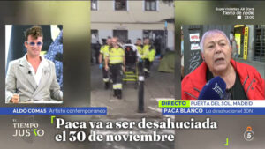 Aldo Comas y Paca, entrevistada en 'El Tiempo Justo'