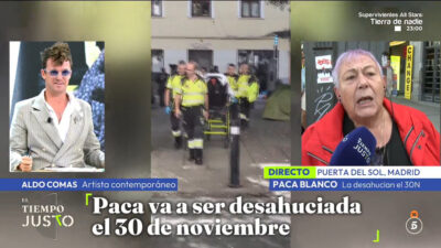 Aldo Comas y Paca, entrevistada en 'El Tiempo Justo'