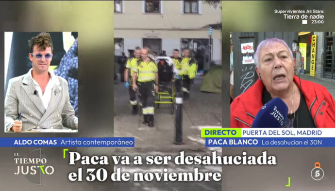 Una entrevistada da plantón en directo a Joaquín Prat en 'El Tiempo Justo' por las mofas de Aldo Comas: "Os dan por..."