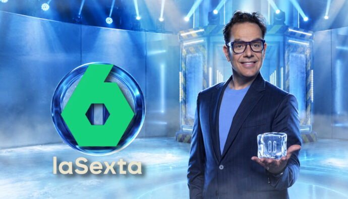 Ángel Llácer y logo de La Sexta