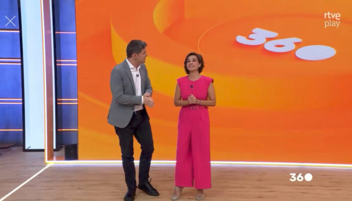Jesús Cintora y Adela González en 'Mañaneros 360'