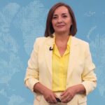 Pepa Bueno en el Telediario 2 de TVE