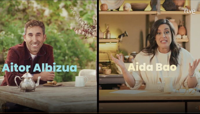 Aitor Albizua y Aida Bao, presentadores de 'Cosas nuestras'