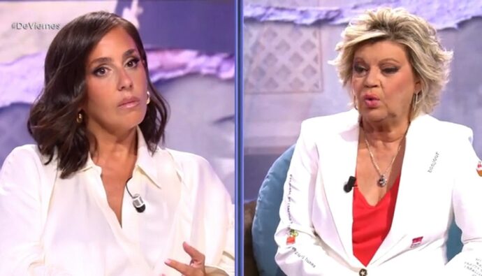 Anabel Pantoja y Terelu Campos en 'De viernes'.