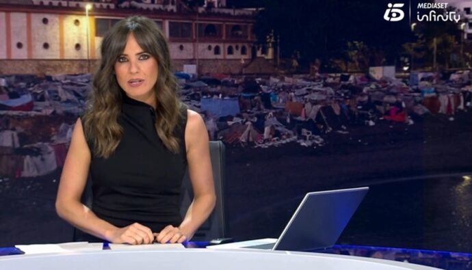 Carmen Corazzini en 'Informativos Telecinco'.