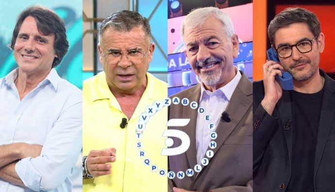 Ion Aramendi, Jorge Javier Vázquez, Carlos Sobera y Juanra Bonet