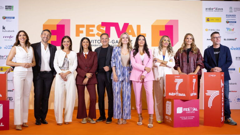 Los presentadores de La Séptima en la presentación