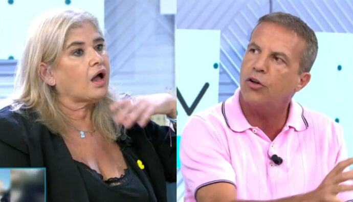 Lucía Etxebarria y Cristóbal Soria en 'Vamos a ver'