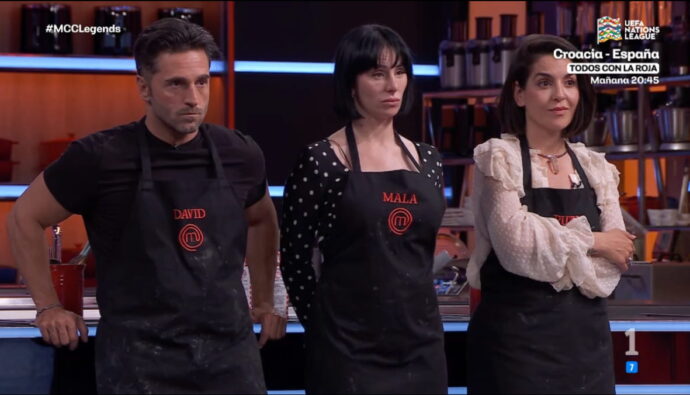 David Bustamante, Mala Rodríguez y Ruth Lorenzo en 'MasterChef Celebrity Legends'