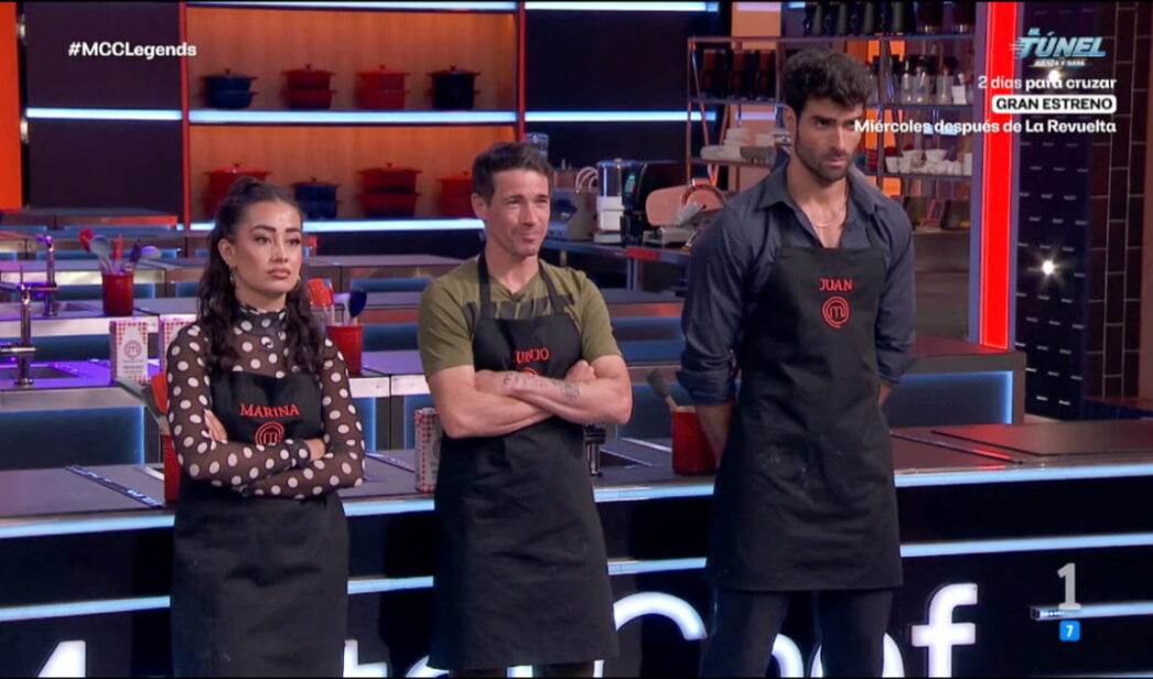 Marina Rivers, Juanjo Ballesta y Juan Betancourt en 'MasterChef Celebrity Legends'