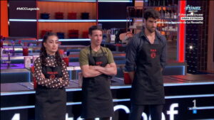 Marina Rivers, Juanjo Ballesta y Juan Betancourt en 'MasterChef Celebrity Legends'