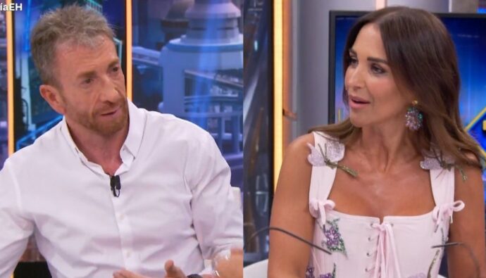 Pablo Motos y Paula Echevarría en 'El Hormiguero'.