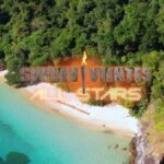 Playa Uva y el logo de 'Supervivientes All Stars'