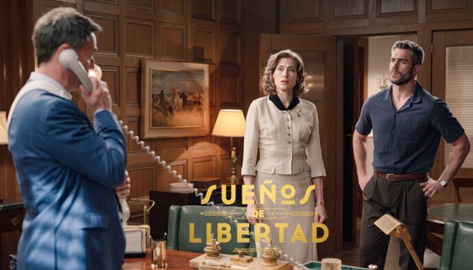 Gabriel, Marta y Andrés en 'Sueños de libertad'