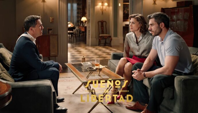Gabriel, Marta y Andrés en 'Sueños de libertad'